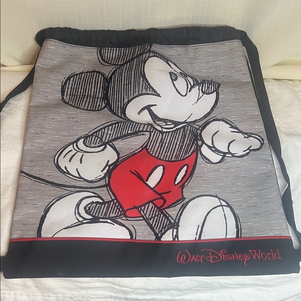 Disney Cinch Sack - Walt Disney World - Mickey Mouse Sketch